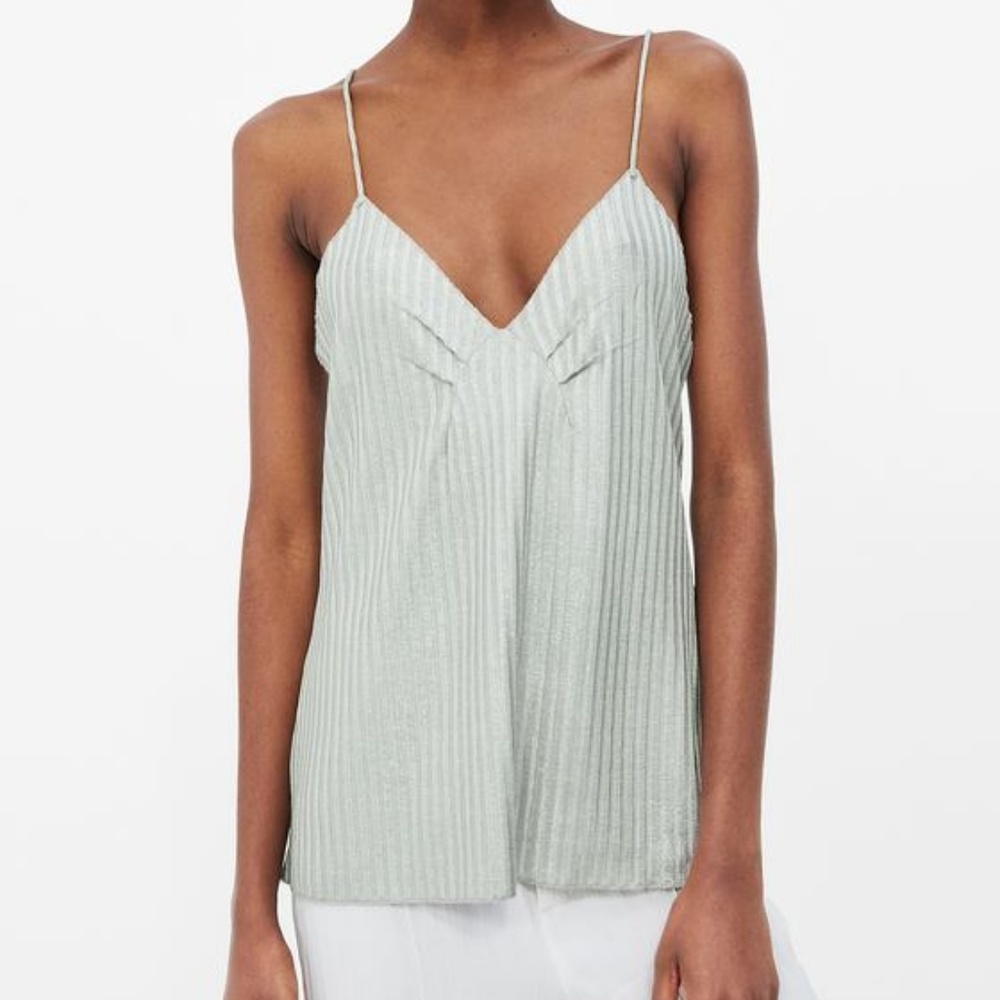 NWT Zara Sparkly Ribbed Top Straps - Picture 1 of 8